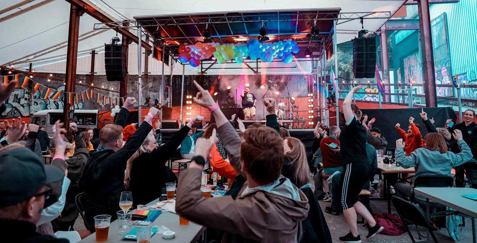Konsertpublikum i Pride Park